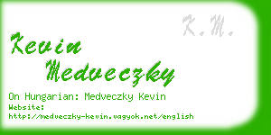 kevin medveczky business card